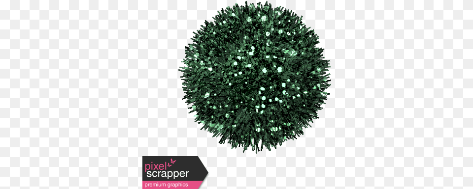 The Good Life December Elements Tinsel Button Green Christmas Tree, Sphere, Plant, Vegetation, Chandelier Free Png