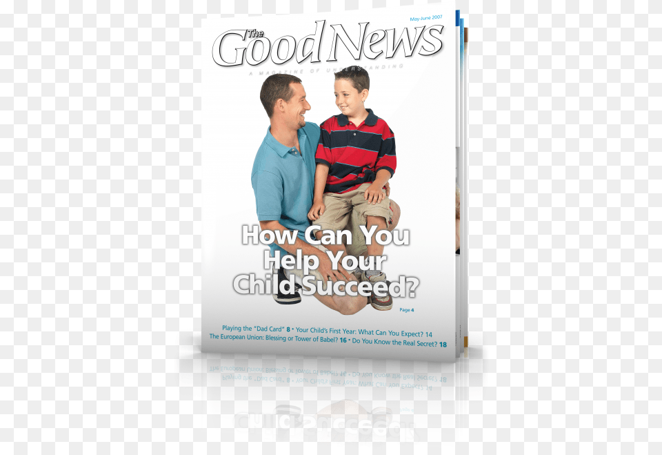 The Good News May June Poster, Advertisement, Boy, Child, Person Free Png Download