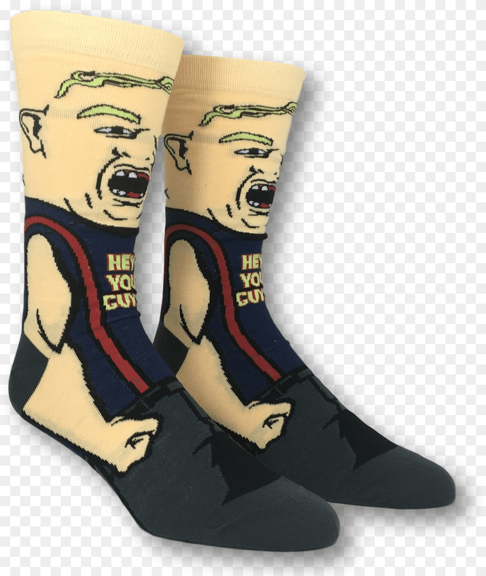 The Goonies Sloth 360 Socksclass Sock, Person, Clothing, Hosiery, Face Png Image