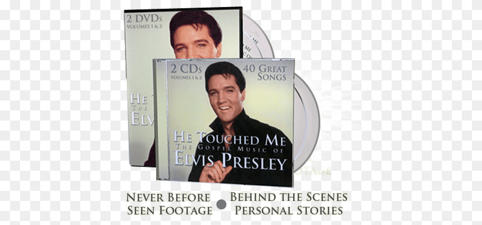 The Gospel Music Of Elvis Presley He Touched Me The Gospel Music Of Elvis Presley Cd, Adult, Male, Man, Person Png Image