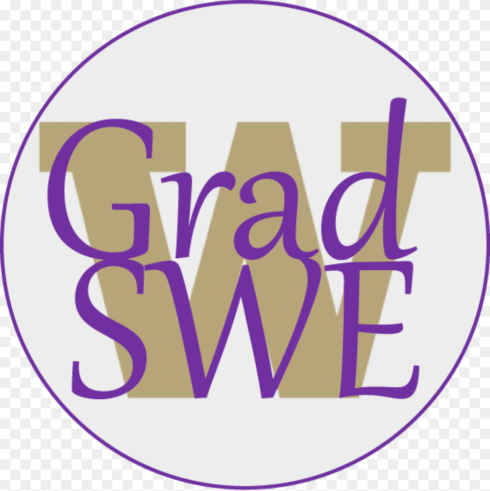 The Graduate Chapter Of Society Of Women Engineers, Purple, Logo, Disk, Text Png