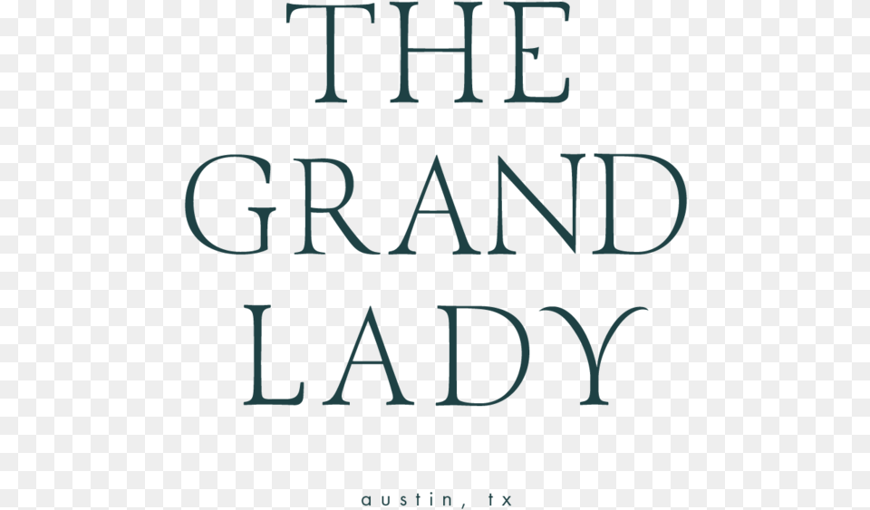 The Grand Lady, Book, Publication, Text, Alphabet Png Image