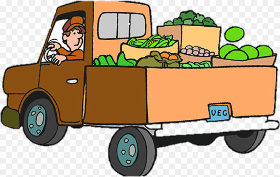 The Great Big Car And Truck Book Food Pantry Truck Clip Art, Pickup Truck, Transportation, Vehicle, Baby Free Png
