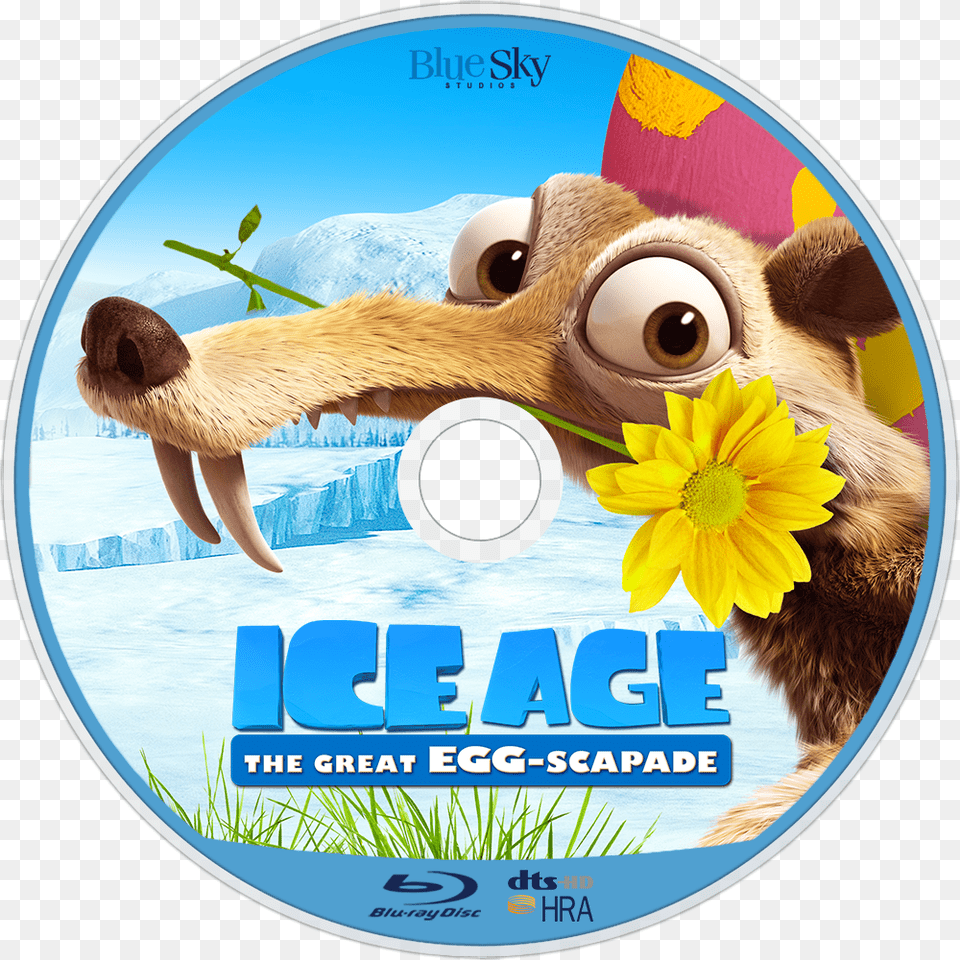 The Great Egg Scapade Bluray Disc Image Ice Age Great Egg Scapade, Disk, Dvd, Animal, Bear Free Png