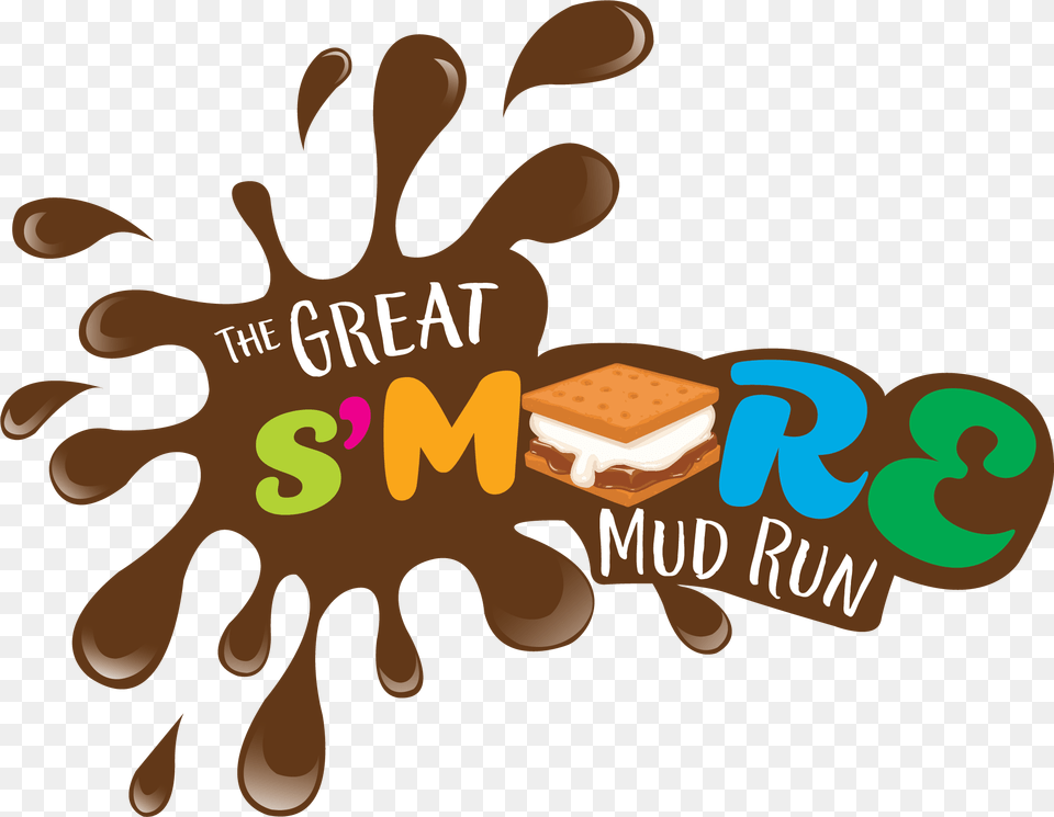 The Great S More Mud Run Illustration, Food, Sweets, Cream, Dessert Png Image