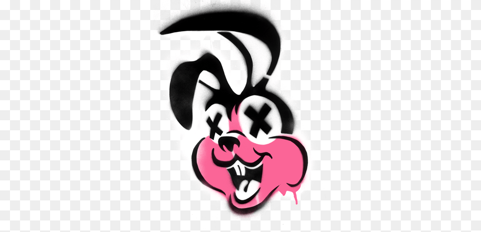 The Green Day Bunny Is No Doubt Way Better Than The Green Day Logo Awesome As Fk, Stencil, Baby, Person, Art Png