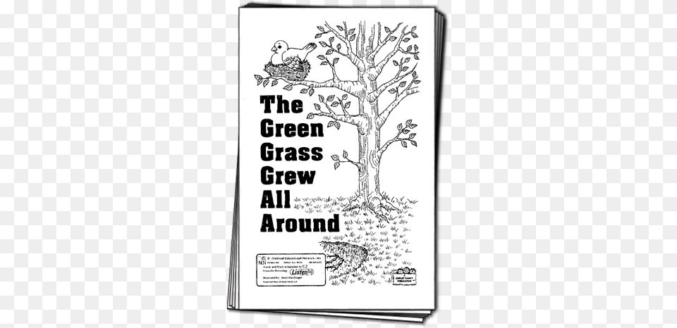 The Green Grass Grew All Around Songcard Set, Advertisement, Book, Page, Poster Png