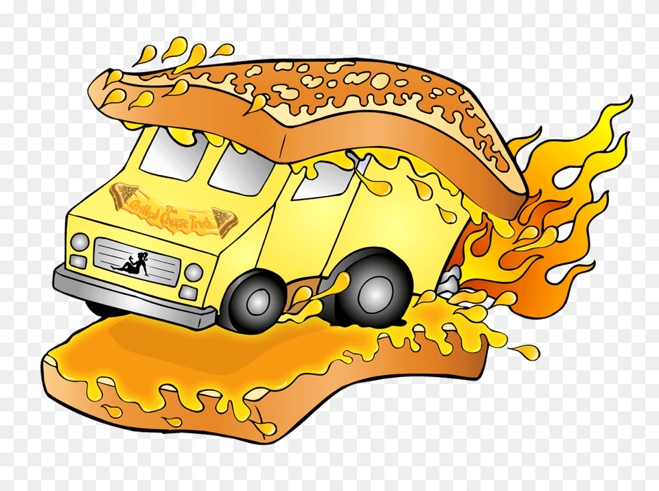 The Grilled Cheese Truck, Caravan, Transportation, Van, Vehicle Free Transparent Png