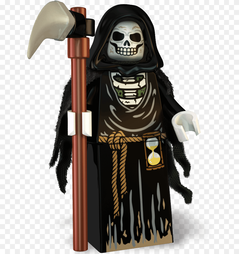 The Grim Reaper Custom Minifigure Lego Halloween Micro Lego Grim Reaper, Adult, Female, Person, Woman Free Png Download