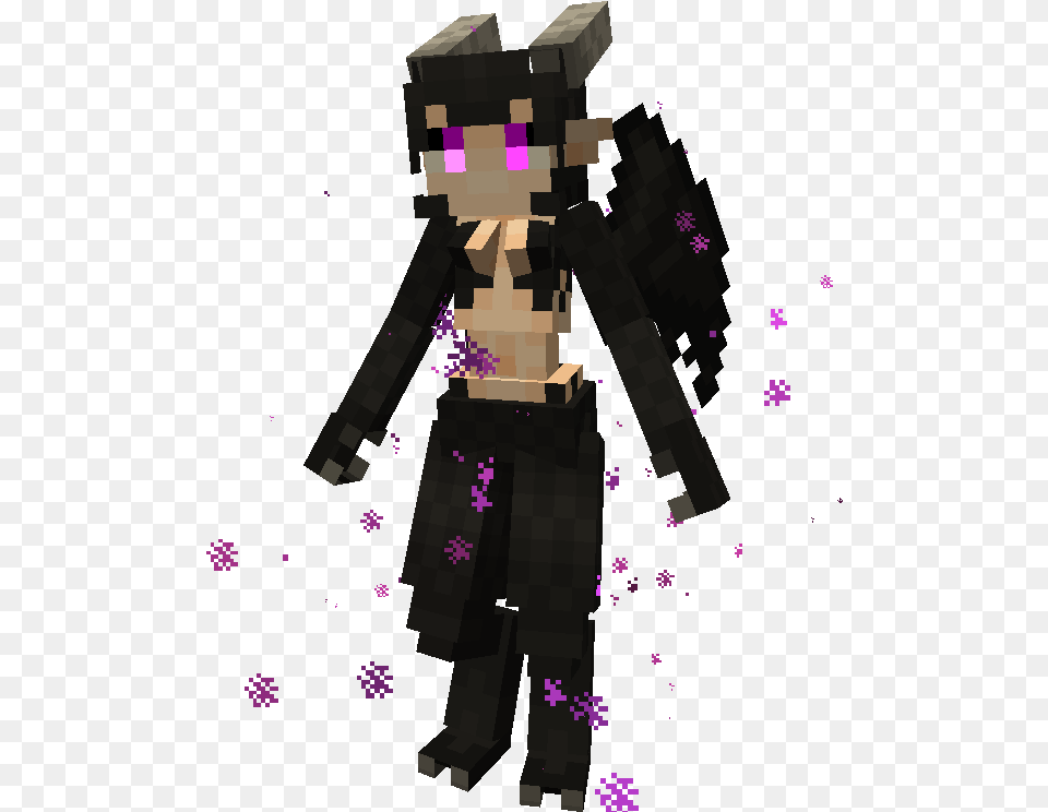 The Grimoire Of Gaia Wiki Minecraft Ender Dragon Girl, Purple, Formal Wear, Person, Art Free Png