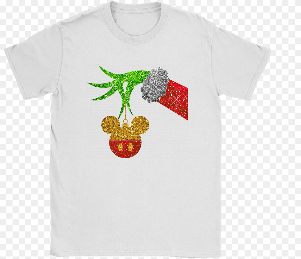 The Grinch Hand Holding Mickey Mouse Shirt Week Is Long The Silver Cat Feeds, Clothing, T-shirt, Berry, Food Png