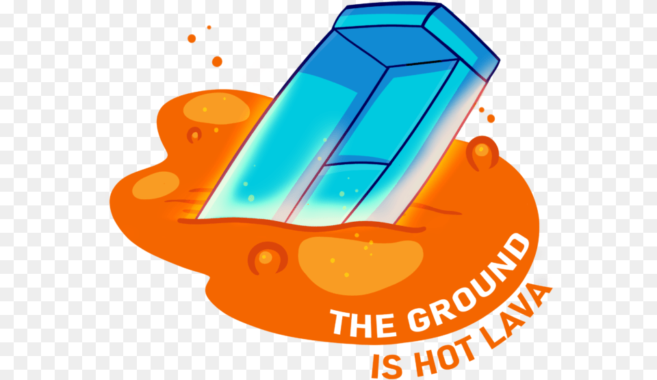 The Ground Is Hot Lava Graphic Design, Advertisement, Poster, Art, Graphics Png Image