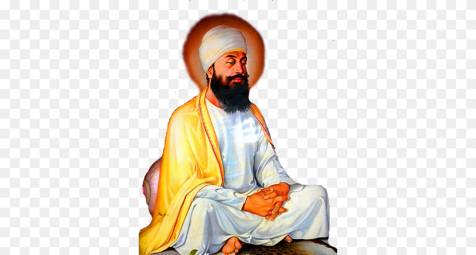 The Guru Teg Bahadur Sahib Ji, Adult, Person, Painting, Man Free Png