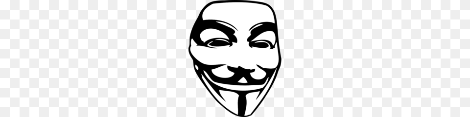 The Guy Fawkes Mask Sticker Everprime Clothing, Stencil, Adult, Female, Person Png Image