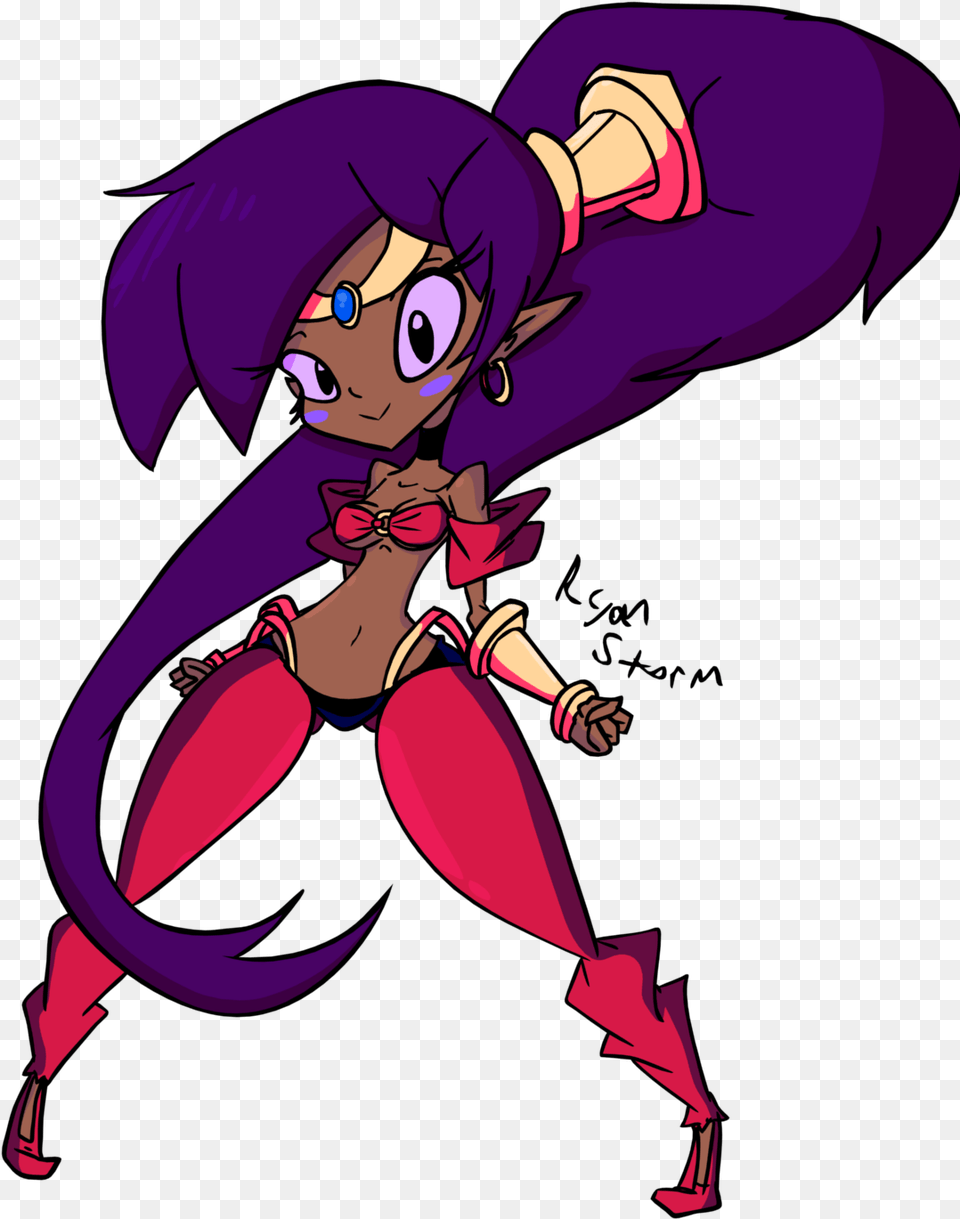 The Half Genie Hero Shantae Cartoon, Book, Comics, Publication, Person Free Png