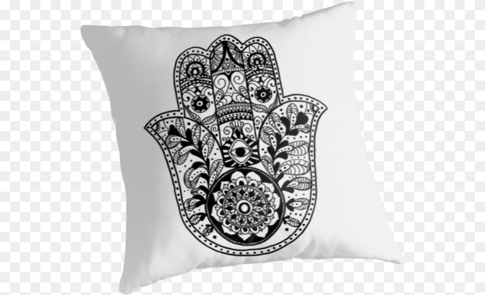 The Hamsa Hand Throw Pillows By Carolyn Hamsa, Cushion, Pillow, Home Decor, Pattern Free Png