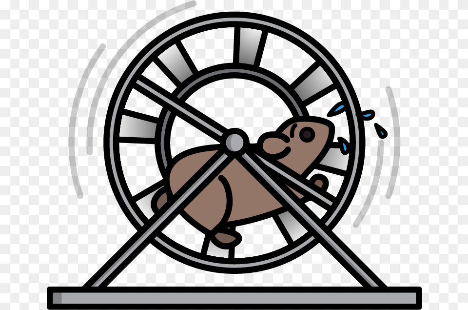 The Hamster Wheel Of Marketing, Clock Free Png Download