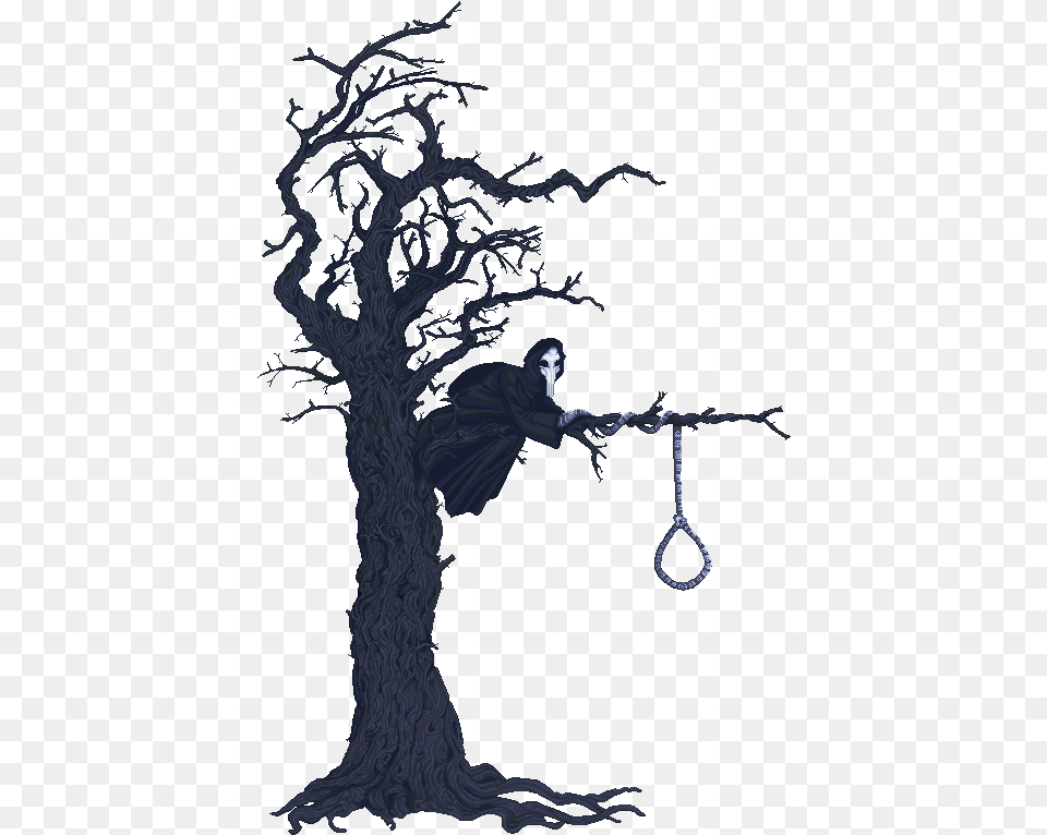 The Hanging Tree Pixeljoint Spooky Tree Pixel Art, Adult, Bride, Female, Person Free Transparent Png