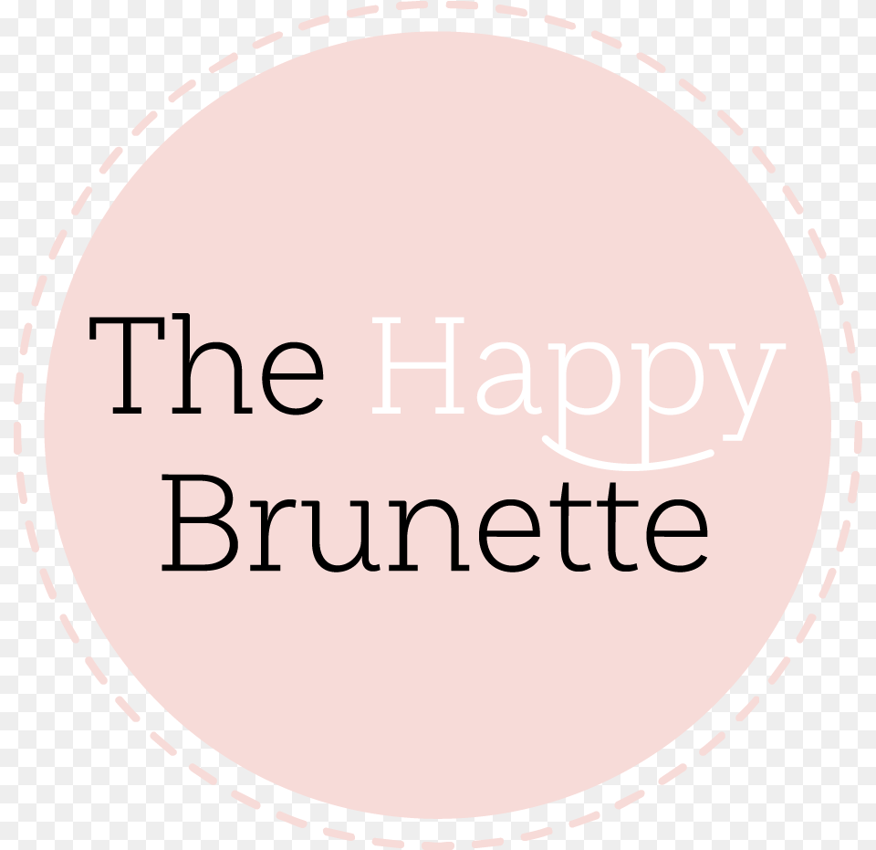 The Happy Brunette Etiqueta En Forma De Flor, Text, Disk Free Png Download