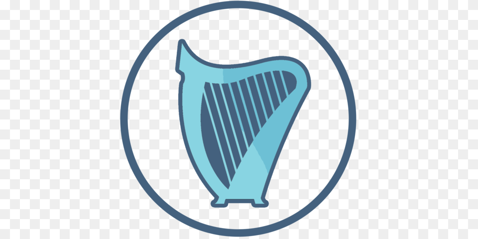The Harp Celtic Symbol Graphic Design, Musical Instrument Free Png Download