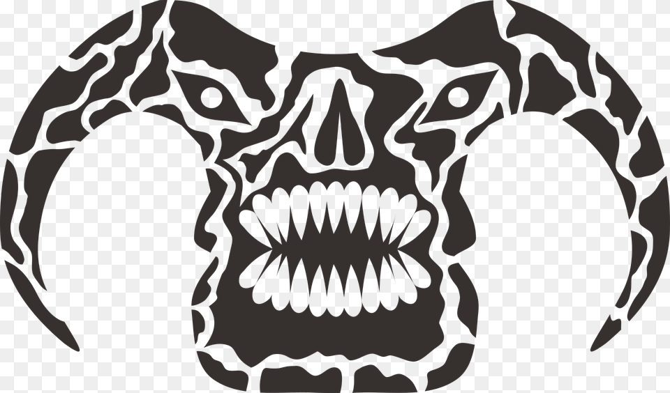The Head Of The Monster Demon No Background Teeth Monster Head No Background, Baby, Emblem, Person, Symbol Png