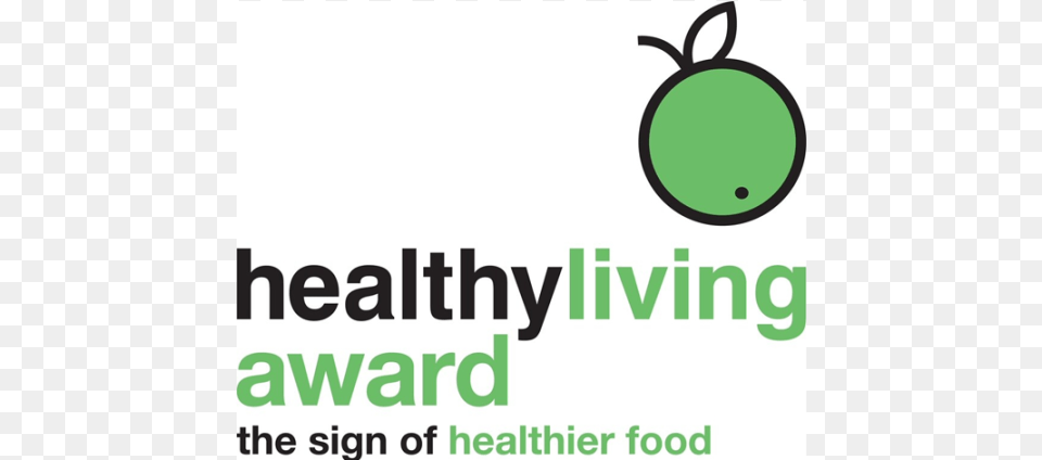 The Healthyliving Award For The Food Service Sector Healthy Living Award Logo, Green, Fruit, Plant, Produce Free Png