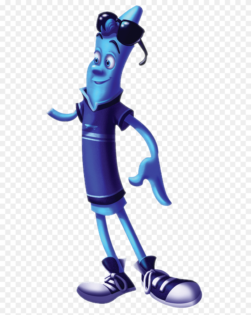 The Hero Of Color City Blue Crayon, Person, Clothing, Footwear, Shoe Free Png Download