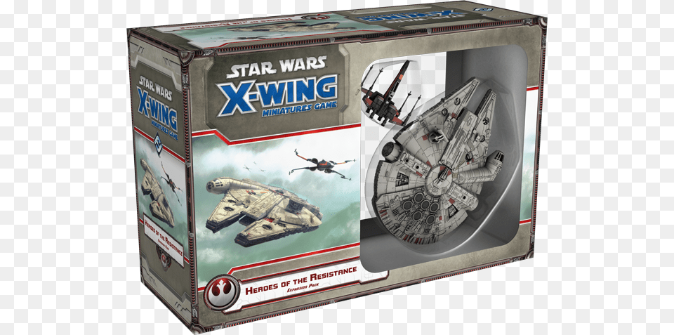 The Heroes Of The Resistance Set For The X Wing Miniatures Heroes Of The Resistance X Wing, Aircraft, Vehicle, Transportation, Spaceship Png Image