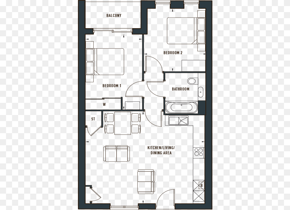 The Heron Floor Plan, Cad Diagram, Diagram, Floor Plan Free Transparent Png