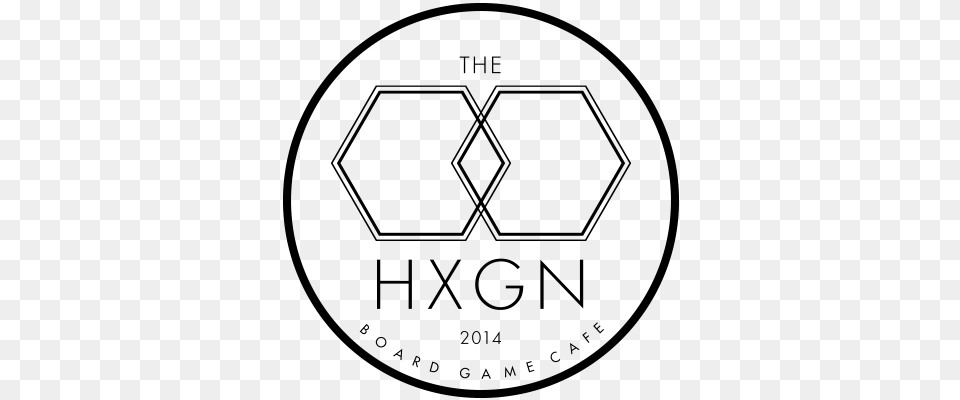 The Hexagon Board Game Cafe Logo Hexagon Cafe, Lighting, Cutlery Free Png Download