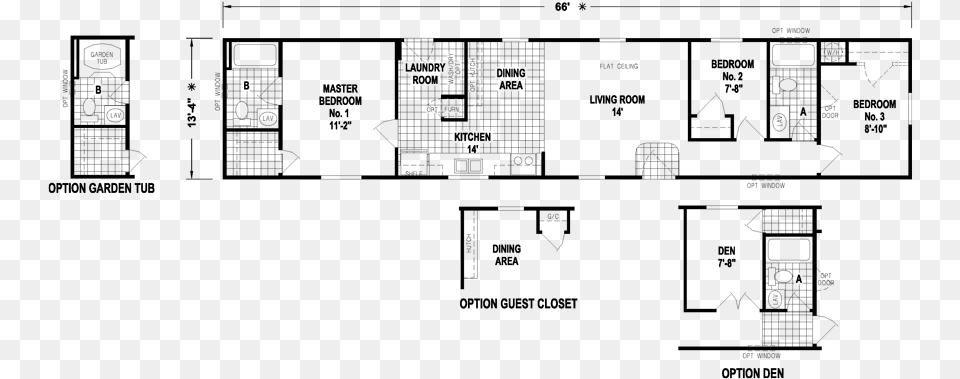 The Hillside Model Has 3 Beds And 2 Baths Square Foot, Gray Free Png Download