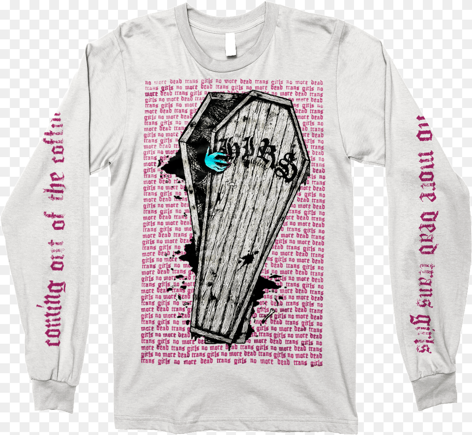 The Hirs Collective Coffin Long Sleeved T Shirt, Clothing, T-shirt, Long Sleeve, Sleeve Free Png Download