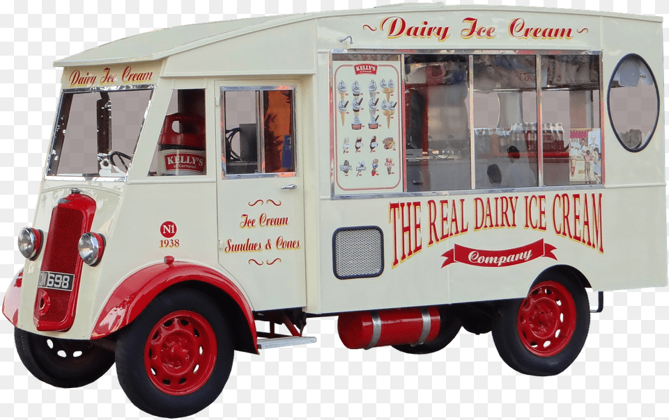 The History Of Ice Cream Truck Ice Cream Car, Machine, Wheel, Transportation, Vehicle Free Png Download