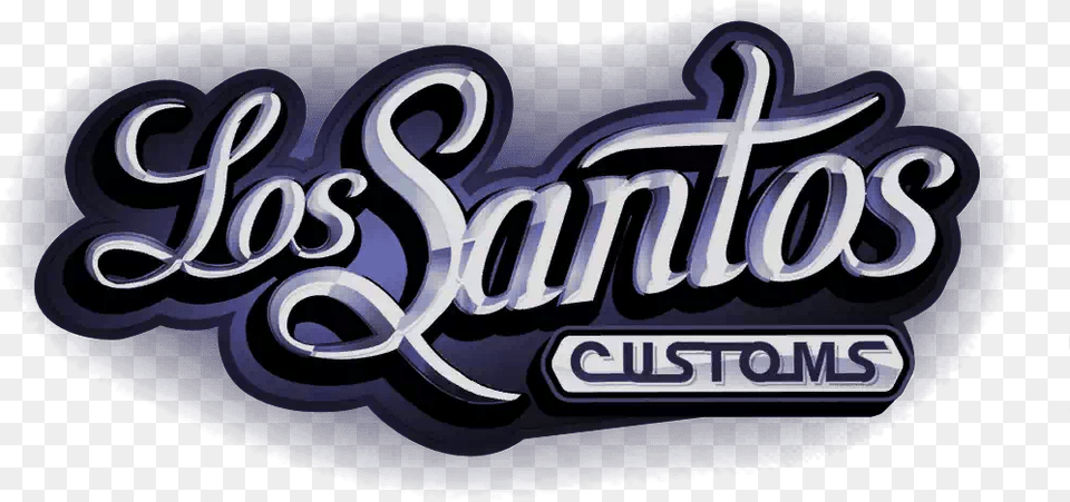 The History Of Tuning In Gta Los Santos Customs Sticker, Logo, Light, Text Png Image