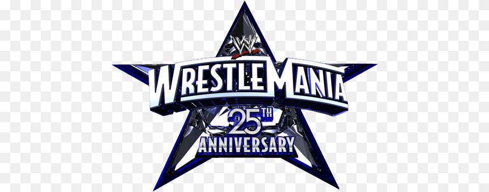 The History Of Wrestlemania Wwe Wrestlemania Xxv 25th Anniversary Blu Ray, Logo, Badge, Symbol, Emblem Free Png