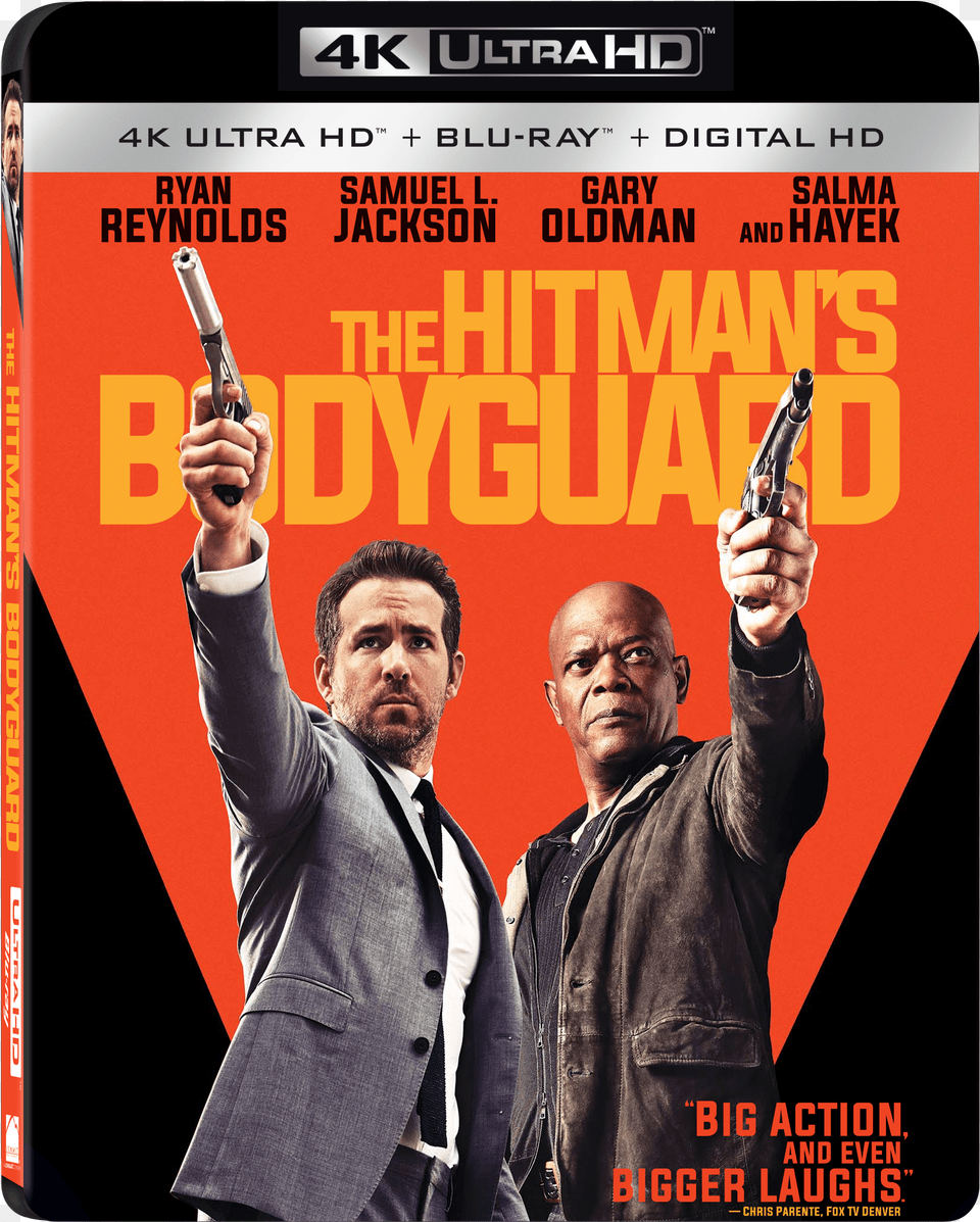 The Hitman S Bodyguard 4k Ultra Hdblu Raydigital Hitman39s Bodyguard 4k Blu Ray Png Image