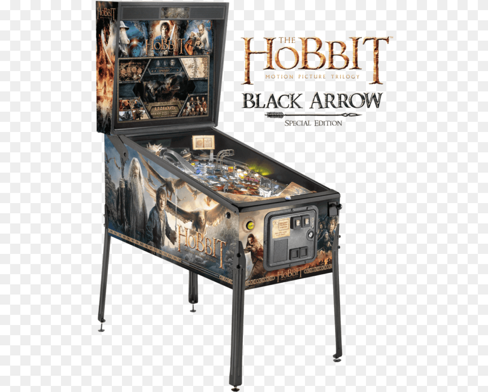 The Hobbit Black Arrow Special Edition Hobbit Pinball Smaug Edition, Arcade Game Machine, Boy, Child, Game Png