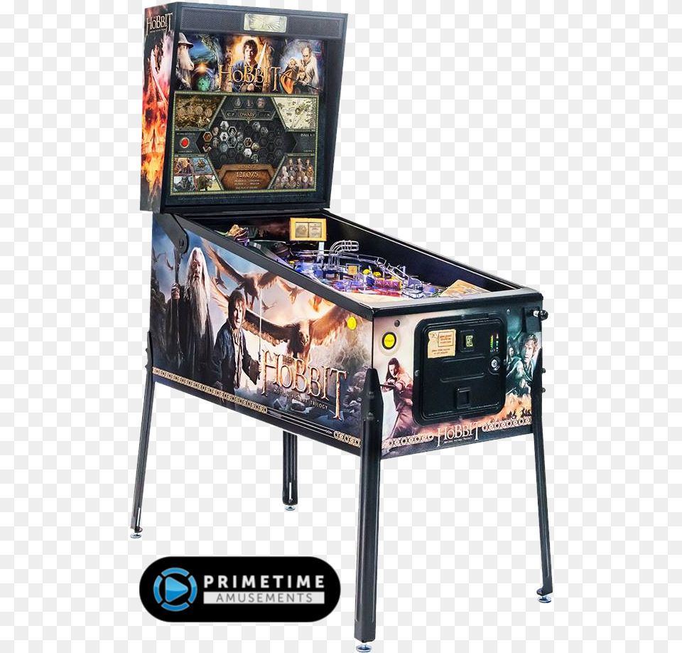 The Hobbit Black Arrow Special Edition Pinball Hobbit Black Arrow Pinball, Arcade Game Machine, Game, Person, Adult Free Png