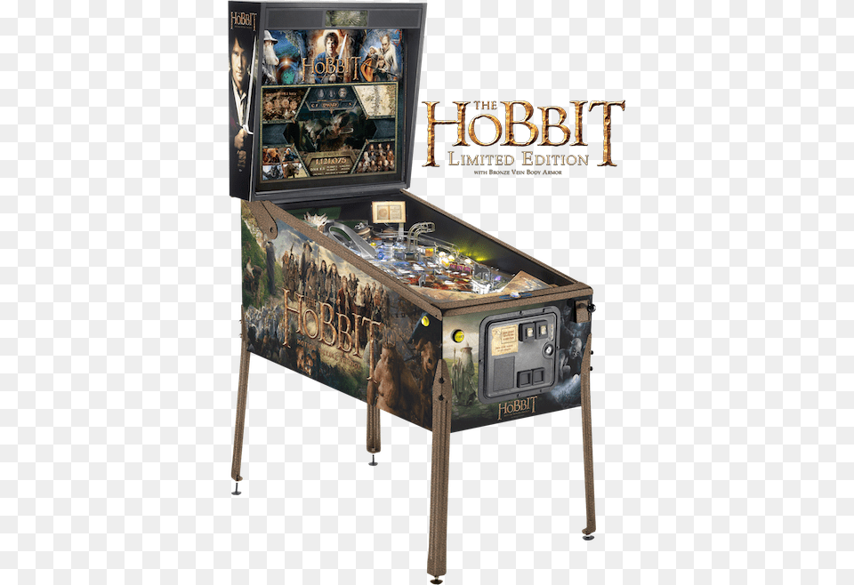 The Hobbit Pinball Limited Edition Hobbit Black Arrow Edition, Arcade Game Machine, Game, Person, Animal Png