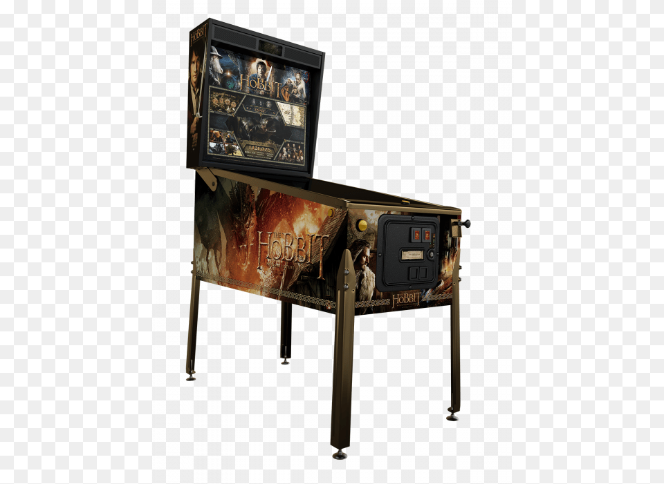 The Hobbit Smaug Gold Special Edition Flipper Le Hobbit Smaug Edition, Arcade Game Machine, Game, Person Png Image