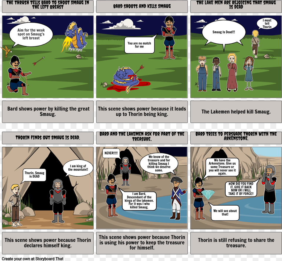 The Hobbit Storyboard Par Joaschfrejuste Cartoon, Book, Comics, Publication, Person Png Image