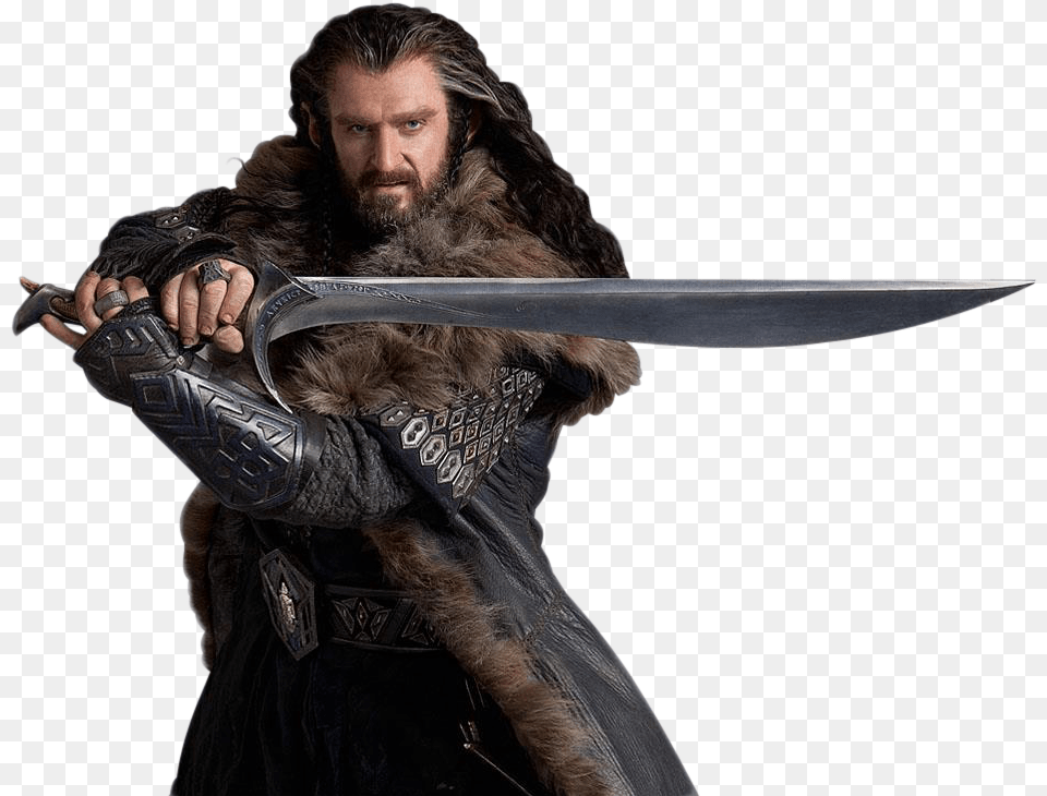 The Hobbit Transparent Image Hobbit Dwarf, Sword, Weapon, Adult, Male Png