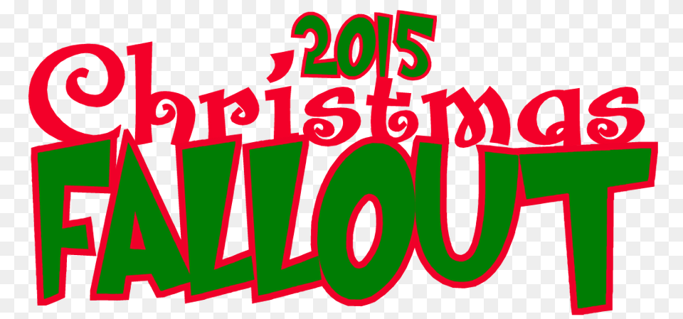 The Holidaze 2015 Christmas Fallout Clip Art, Light, Neon, Dynamite, Text Free Png Download