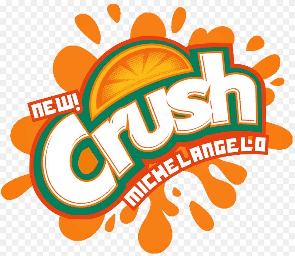The Holidaze Tmnt Crush Michelangelo Orange, Logo, Food, Sweets, Advertisement Free Transparent Png