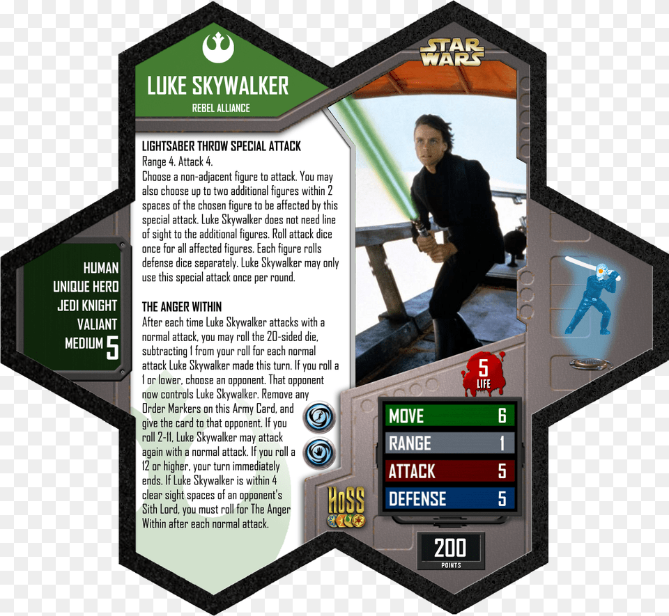 The Holocron Of Luke Skywalker Jedi Knight Heroscapers Star Wars, Advertisement, Poster, Adult, Male Png