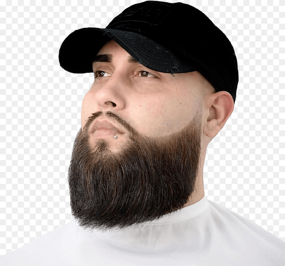 The Holy Beard Best Care Oil Grooming Kits Baseball Cap, Person, Head, Face, Clothing Png Image