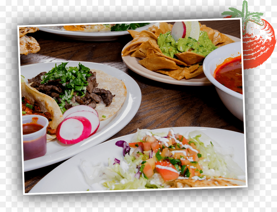 The Home Of Authentic Mexican Food Lettuce, Lunch, Meal, Plate, Dish Free Transparent Png