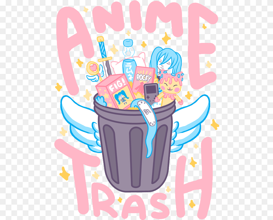 The Home Of Ms Kawaii Sammy Transparent Anime Trash, Book, Comics, Publication, Person Free Png Download