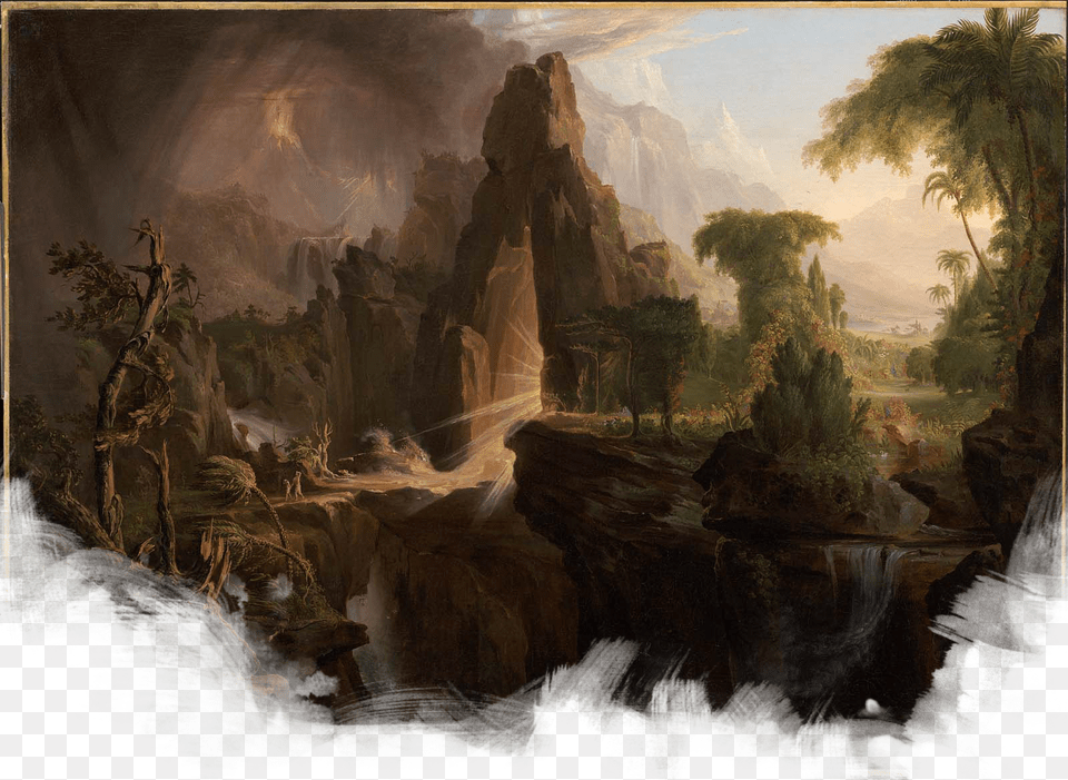 The Homebrewery Naturalcrit Expulsion From The Garden Of Eden, Art, Painting, Outdoors, Nature Png