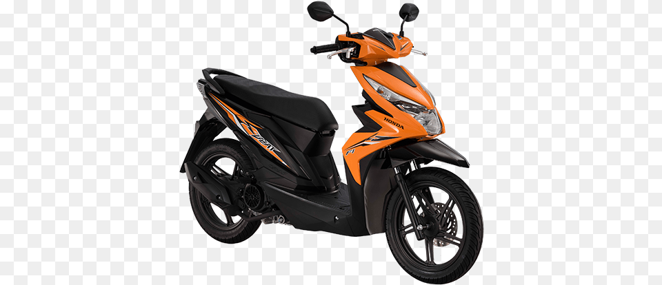 The Honda Beat 2018 Orange, Motorcycle, Transportation, Vehicle, Scooter Free Transparent Png